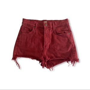 Ctizens of Humanity red jean shorts